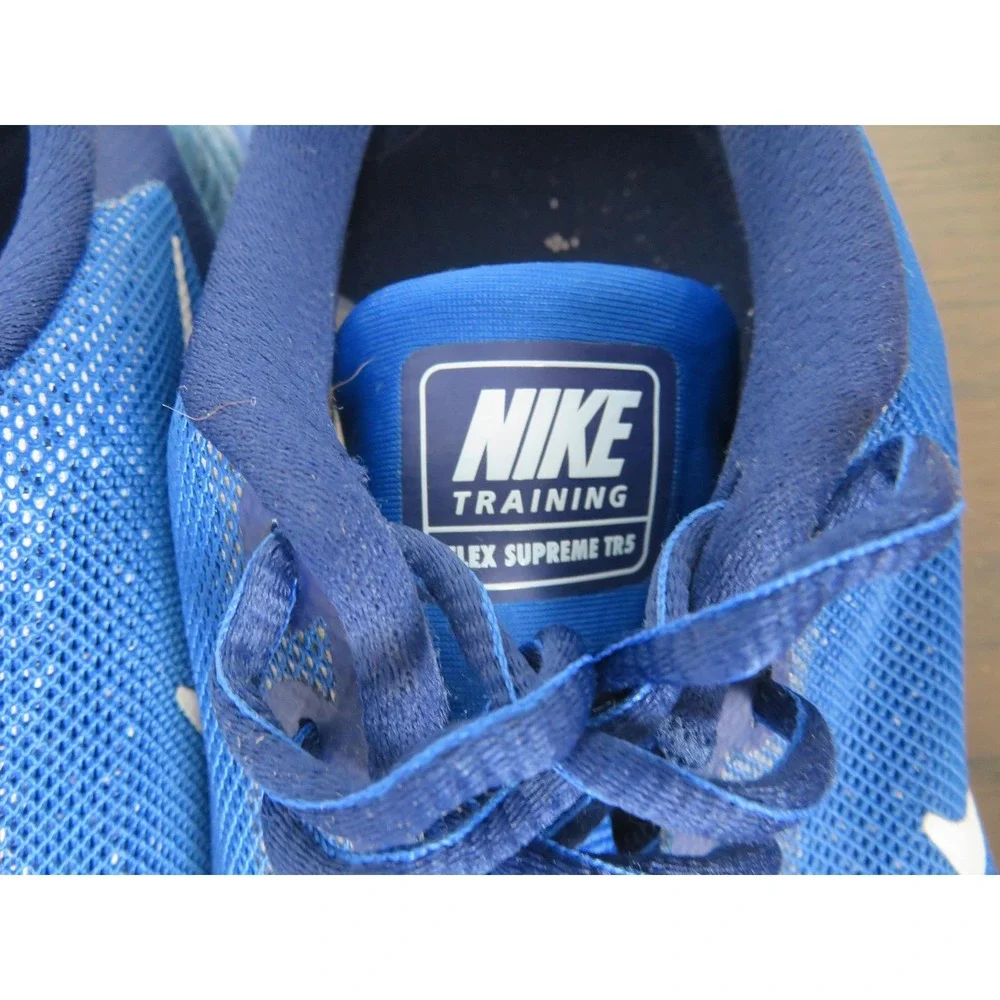 Nike Flex Supreme TR 5 Shoes Womens 10 Blue Training Sneakers Gym 917711-400
